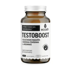 Ecosh Testoboost 90 kaps. maisto papildas
