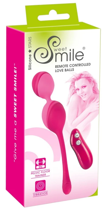 Sweet Smile Loveballs Remote Controlled vaginaliniai kamuoliukai