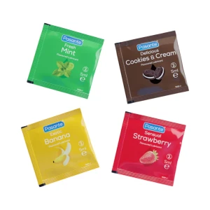 Pasante Flavoured Lubes 4 x 5 ml lubrikanto mėginėliai