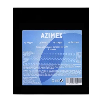 Azimex Blue 4 tab. maisto papildas vyrams