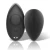 Black & Silver Silicone Panty Vibrator kelnaičių vibratorius