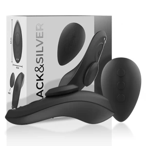 Black & Silver Silicone Panty Vibrator