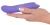 Flashing Mini Vibe Purple lenktas mini vibratorius
