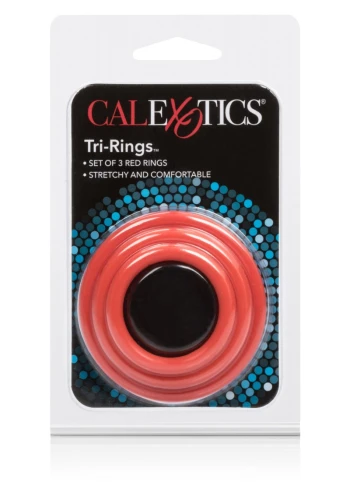 Calexotics Tri-Rings Red