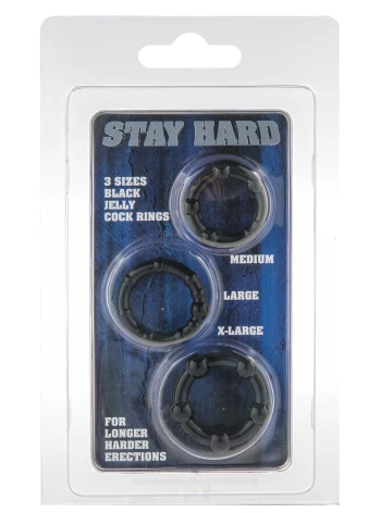 Stay Hard Rings 3 pcs