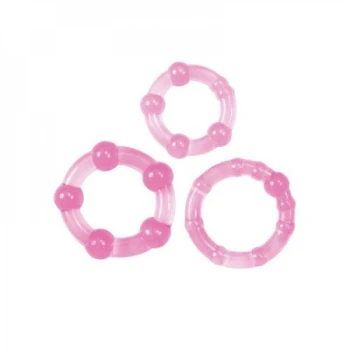 Toyz4Lovers Stud Pink Cock Rings