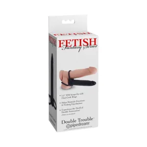 Fetish Fantasy Double Trouble dvigubo įsiskverbimo penio žiedas