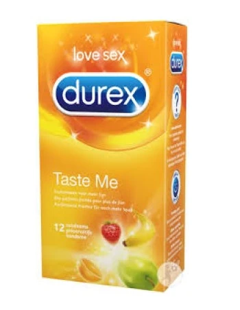 Durex Taste Me prezaervatyvai 12 vnt.