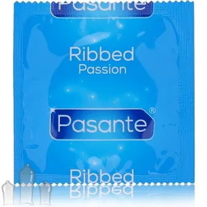 Pasante Ribbed prezervatyvai