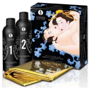 Shunga Erotic Massage Gel Oriental Body Slide 2 x 225 ml