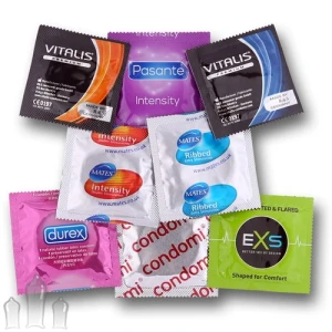 Stimuliuojančių prezervatyvų rinkinys 20 vnt