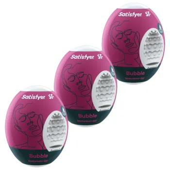 Satisfyer Bubble Masturbator Eggs 3 vnt