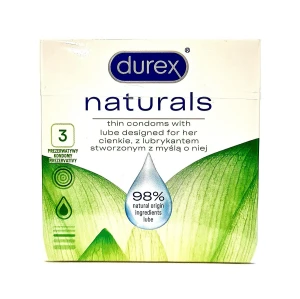 Durex Naturals 3 vnt Durex Naturals 3 vnt