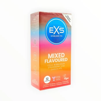 EXS Mixed Flavoured 12 vnt. prezervatyvų dėžutė