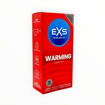EXS Warming 12 vnt. prezervatyvų dėžutė
