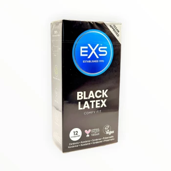 EXS Black 12 vnt. prezervatyvų dėžutė