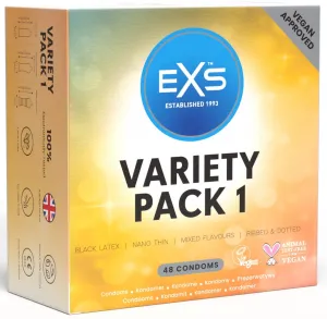 EXS Variety Pack 1 prezervatyvų dėžutė 48 vnt.