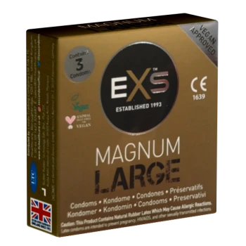 EXS Magnum Large 3 vnt. prezervatyvų dėžutė