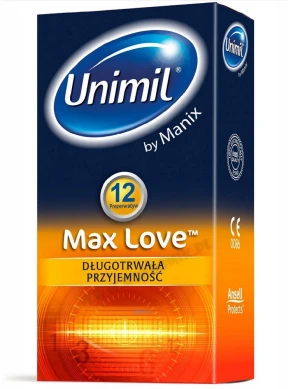 Mates Max Love 12 vnt. prezervatyvų dėžutė.