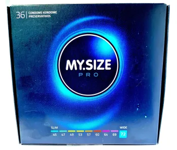 My.Size PRO 72 mm 36 vnt. dėžutė