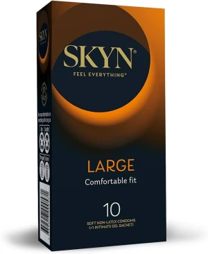 SKYN Large 10 vnt. prezervatyvų dėžutė SKYN Large 10 vnt. prezervatyvų dėžutė
