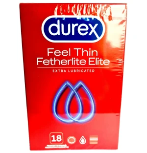 Durex Feel Thin Fetherlite Elite 18 vnt. Durex Feel Thin Fetherlite Elite 18 vnt.