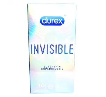 Durex Invisible Extra Lubricated 10 vnt