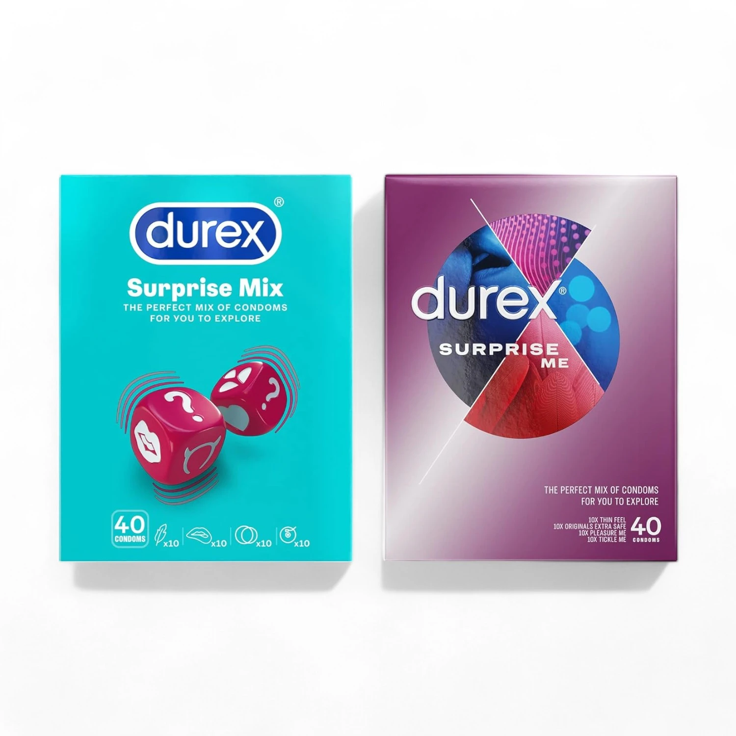 Durex Surprise Me 40 vnt. sena ir nauja pakuotė