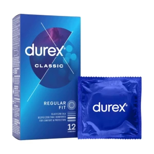 Durex Classic 12 vnt prezervatyvų dėžutė