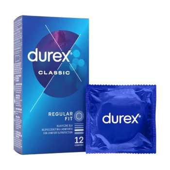 Durex Classic 12 vnt prezervatyvų dėžutė