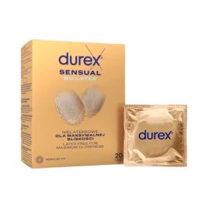 Durex Sensual No Latex 20 vnt. prezervatyvų dėžutė