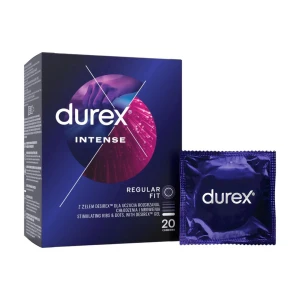 Durex Intense 20 vnt. prezervatyvų dėžutė