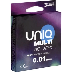 Uniq Multi Unisex 3 vnt. prezervatyvų dėžutė