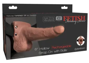 Fetish Fantasy 6 Hollow Rechargeable tuščiaviduris dildo