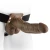 Fetish Fantasy Series 7 Hollow Strap-on With Balls Brown dildo